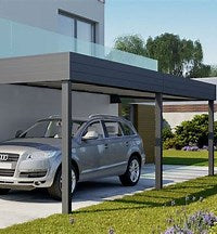 CARPORT - Effet toit plat (adossé)